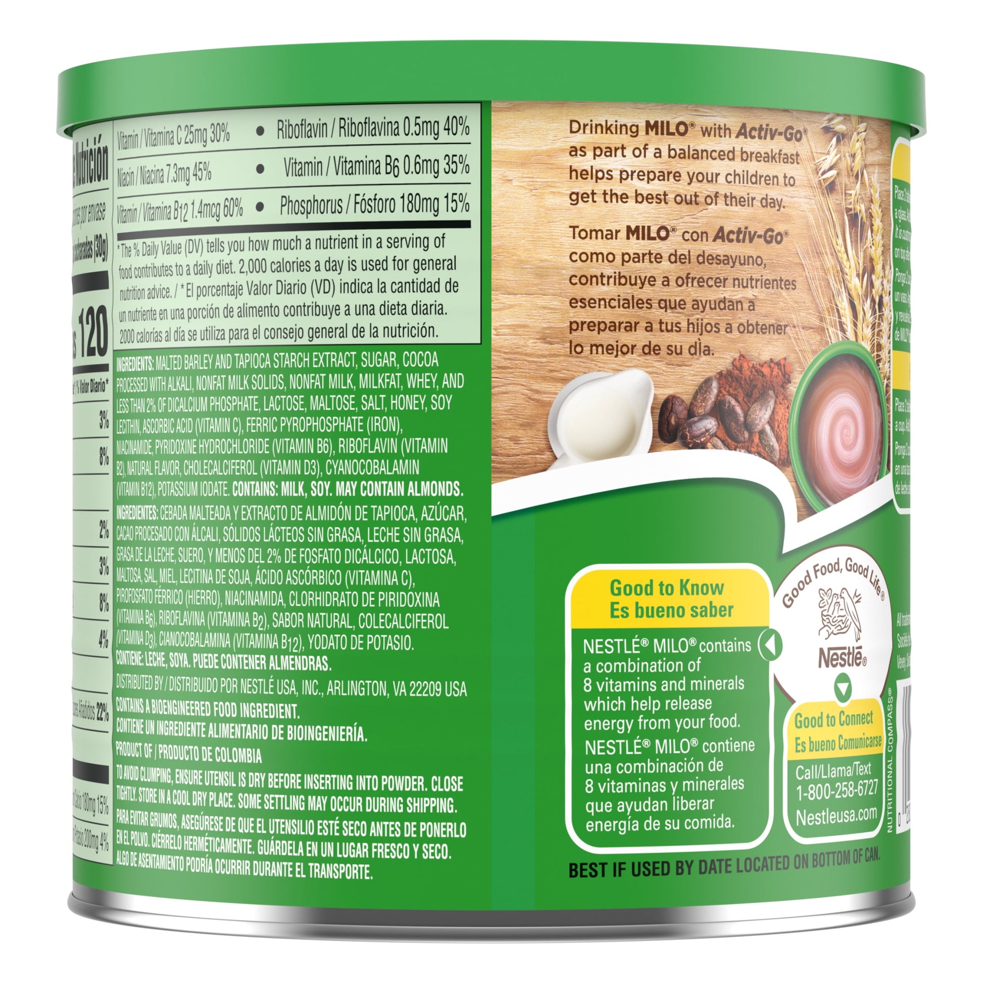 Nestle Milo Active Go Chocolate Malt Powder Drink Mix, 14.1 oz