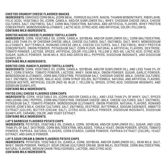 Frito-Lay Flavor Mix Snack Chips Variety, 18 Pack( 2 pack)