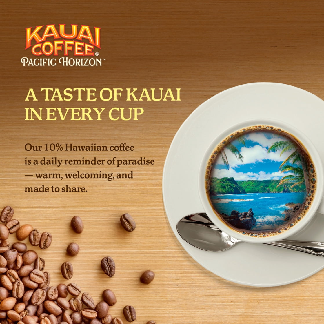 Kauai Coffee® Koloa Estate Dark Roast Arabica, Ground Coffee, Bag 10 oz