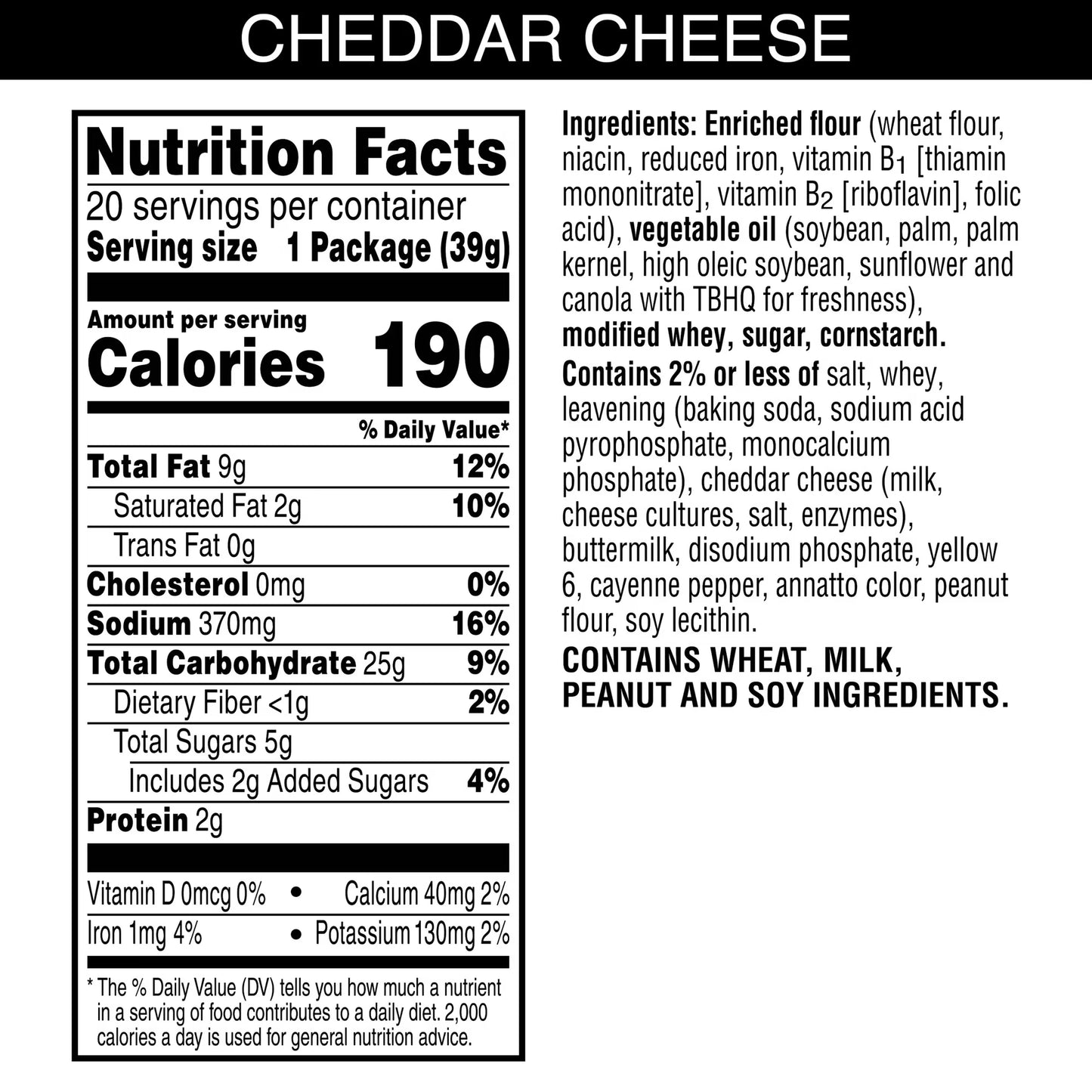 Austin Cheddar Cheese Flavored Sandwich Crackers, Lunch Snacks, 20 Count