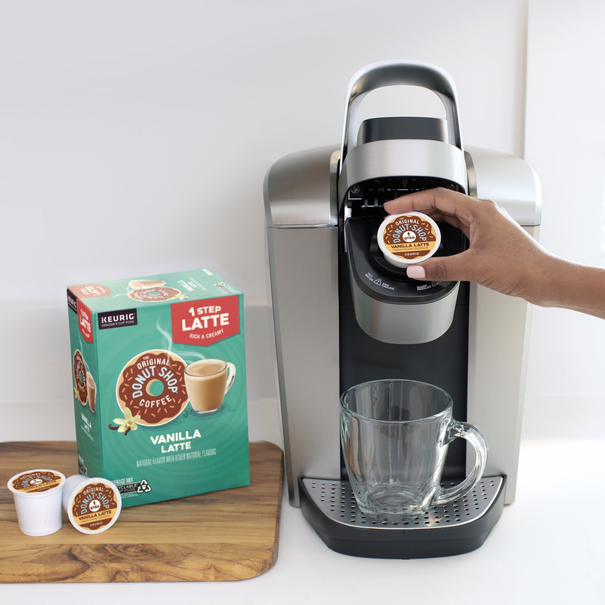The Original Donut Shop, Vanilla Latte Flavored K-Cup Coffee Pods, 10 Count