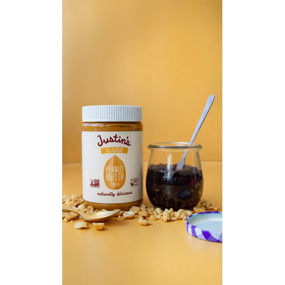 Hero image 6 of (6 pack) JUSTIN'S Classic Creamy Peanut Butter Spread, 28 oz Jar, 6 of 7    Visit the Justin's Store (6 pack) JUSTIN'S Classic Creamy Peanut Butter Spread, 28 oz Jar