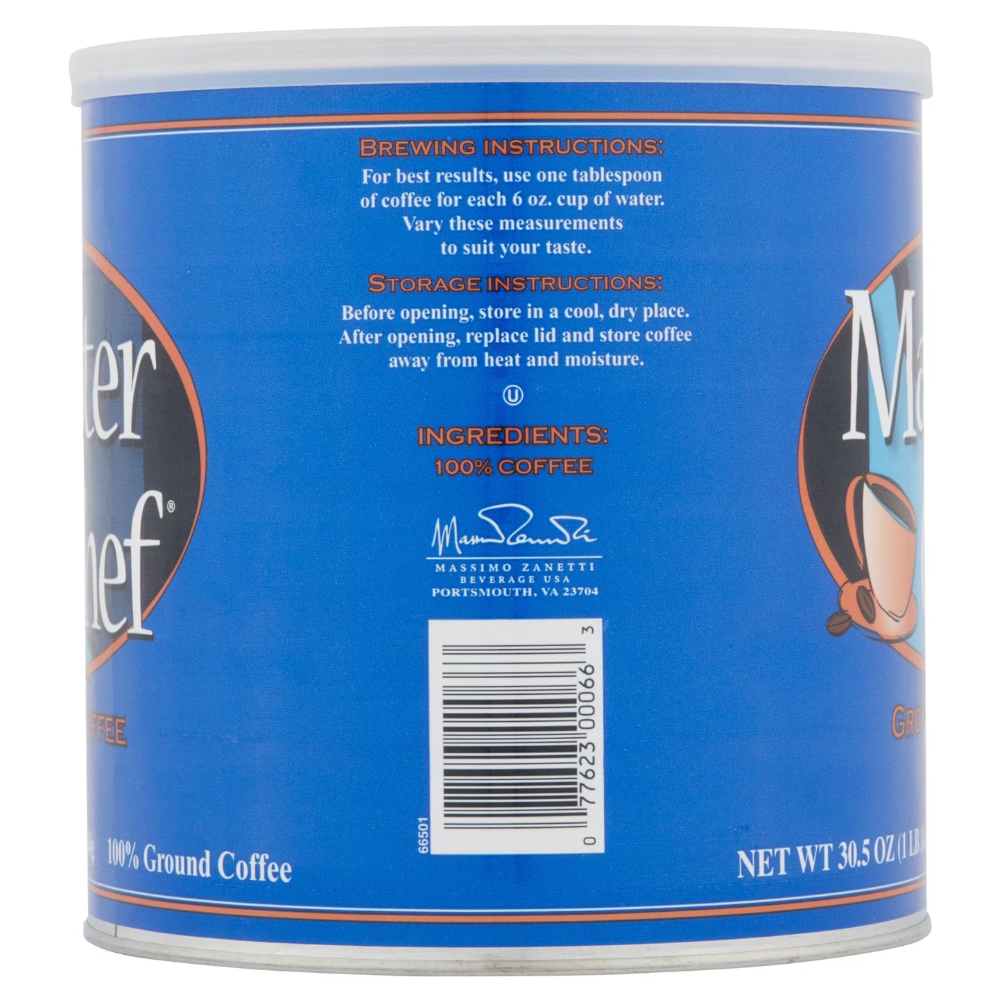 Master Chef Ground Coffee, 30.5 oz( 2 pack)