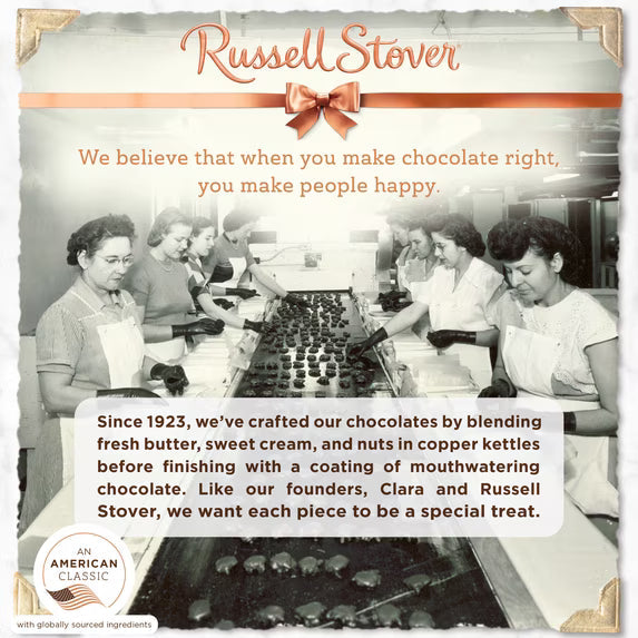 (2 pack)RUSSELL STOVER Sugar Free Dark Chocolate Mint Candy, 10 oz. bag