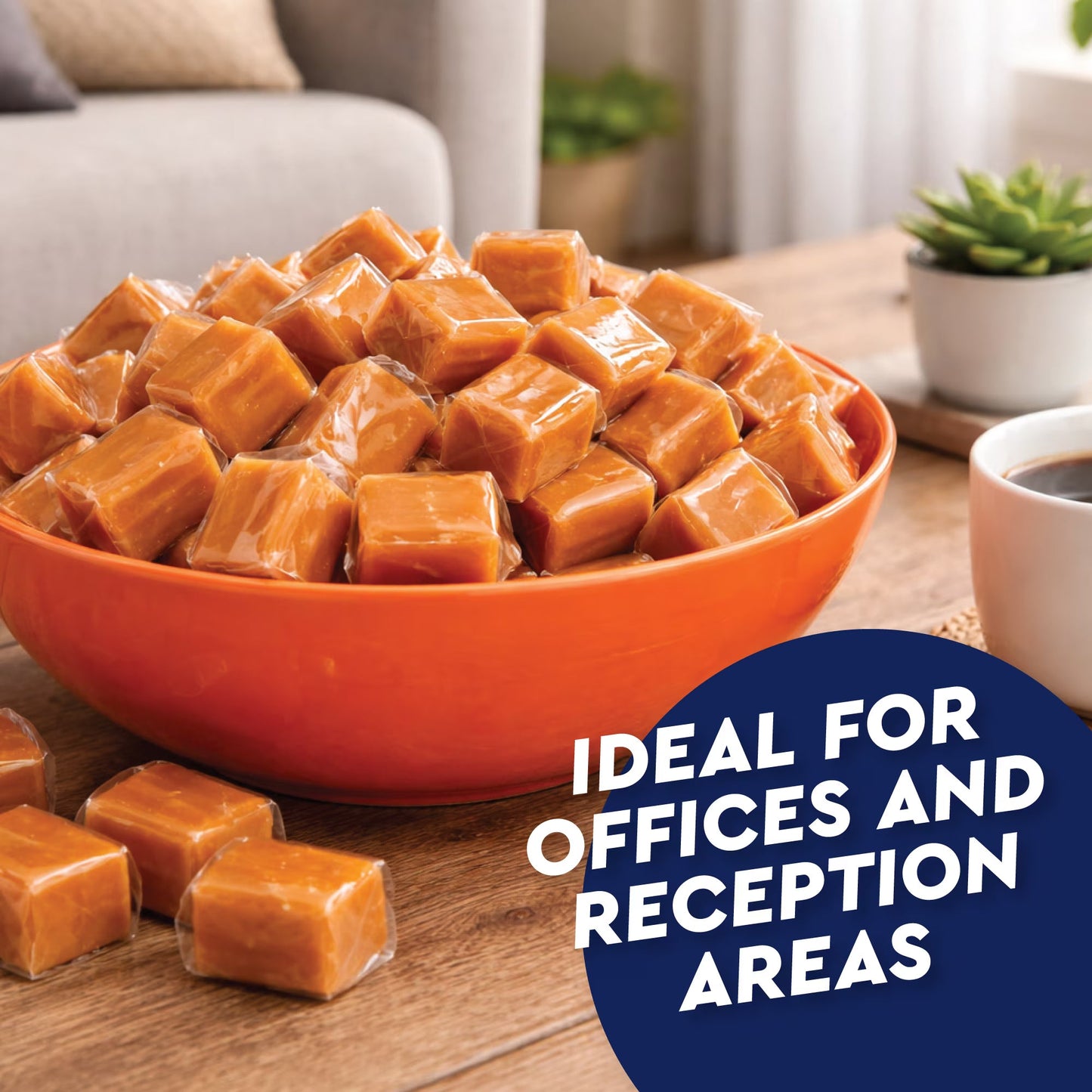 Caramel Cubes Candy Individually Wrapped 150 Pieces 2 Pounds, Soft Chewy Caramel Squares Candy, Bulk Caramel for Melting, Baking & Snacking, Holiday Gift Bag Filler ( 2 pack)