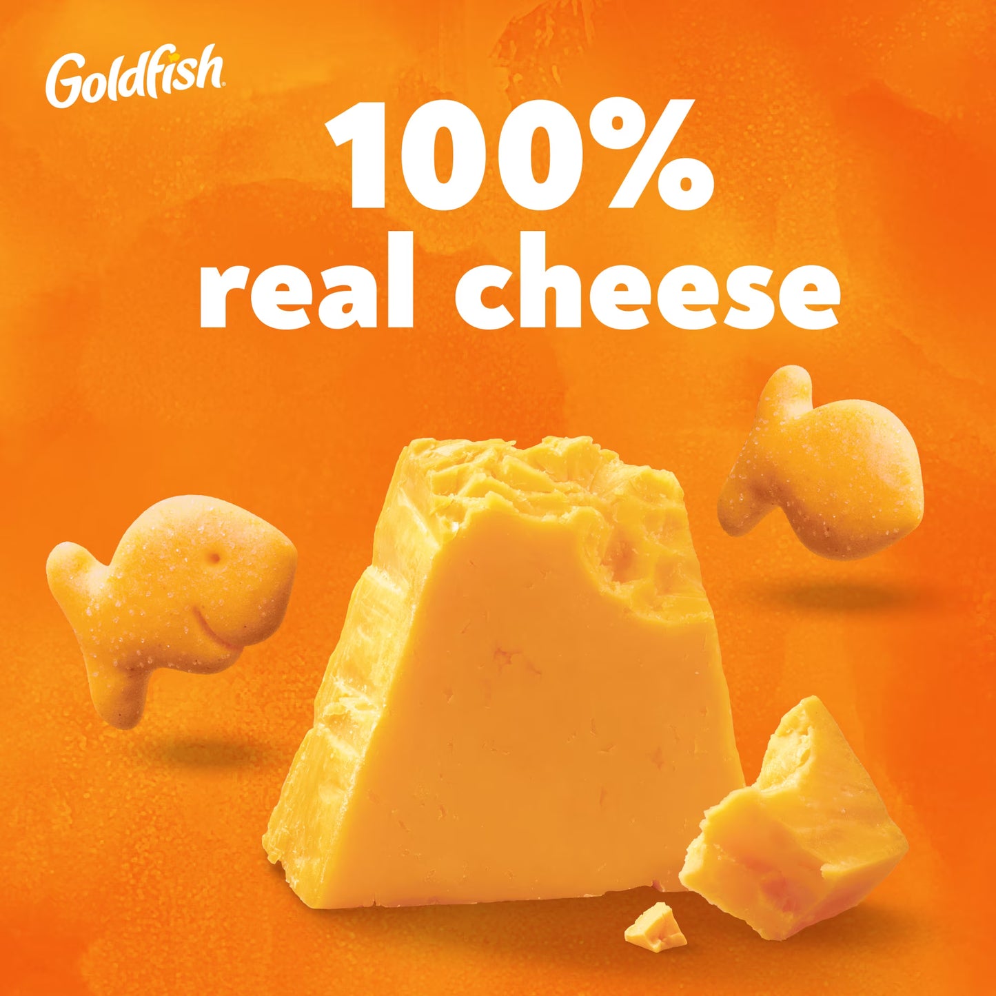 Goldfish Cheddar Cheese Crackers, Baked Snack Crackers, 1 oz on-The-Go Snack Packs, 20 Count Box