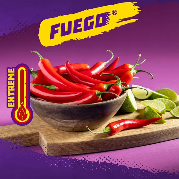 Takis Fuego 17 oz Fiesta Size Bag, Hot Chili Pepper & Lime Rolled Tortilla Chips(pack of 3)