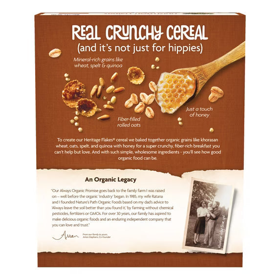 (4 pack) Nature's Path Organic Heritage Flakes® Breakfast Cereal, 33.5oz Box (pack of 4)