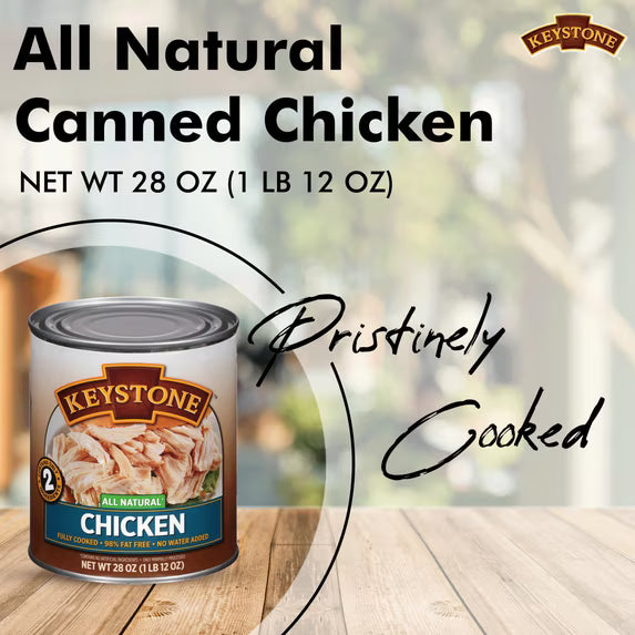 Keystone All Natural Chicken, 28 oz Can (2 Pack) ( FREE SHIPPING )