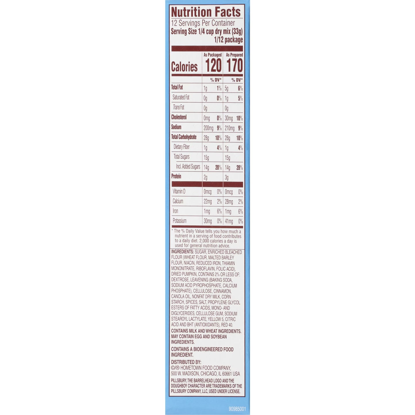 (3 pack) Pillsbury Pumpkin Quick Bread and Muffin Mix, 14 oz Box