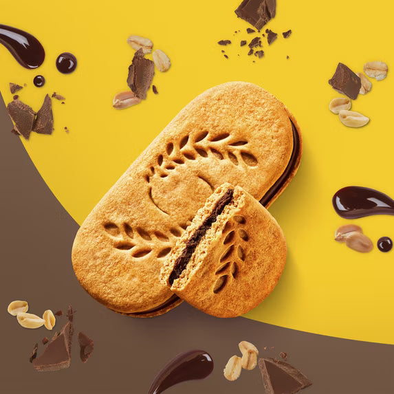 (3 pack) belVita Breakfast Bar Biscuit Sandwiches Dark Chocolate Creme, Value Pack, 12 Packs