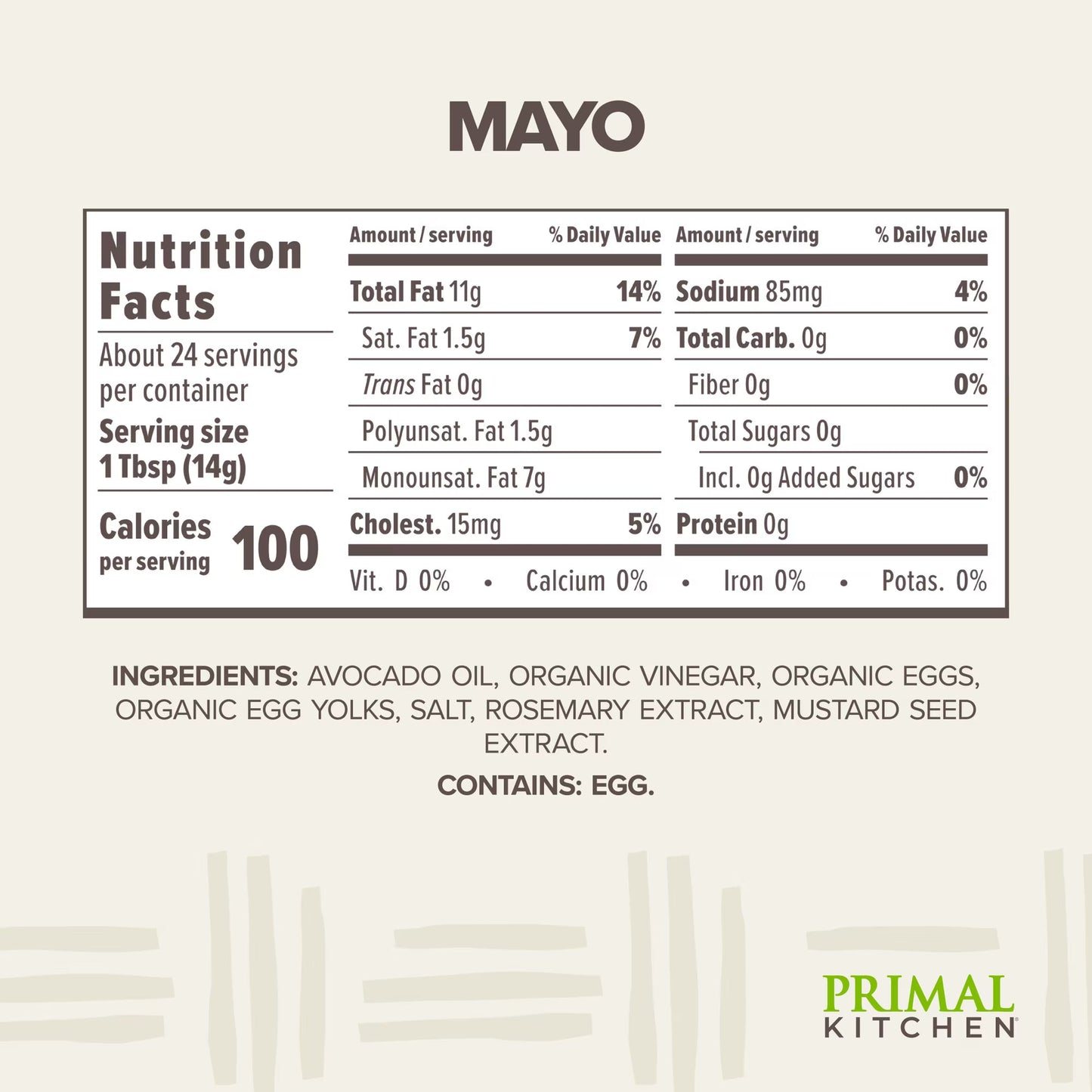 (pack of 2)Primal Kitchen Avocado Oil Mayo 12 oz