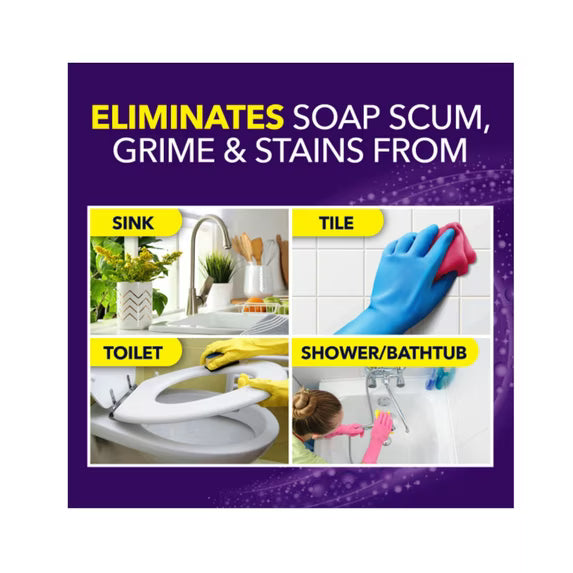 (4 pack) OxiClean Foam-Tastic™ Foaming Bathroom Cleaner (Formerly "KABOOM"), Citrus Scent, 19 oz Spray Can, Eliminates Soap Scum, Grime and Stains - Pack of 4