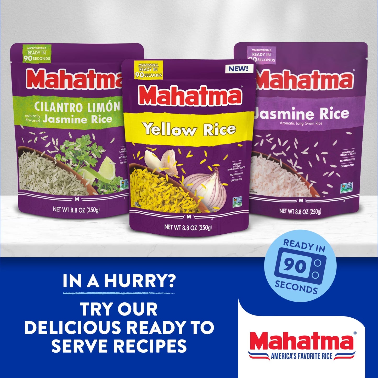 Mahatma Enriched Extra Long Grain White Rice, 20 lb Bag
