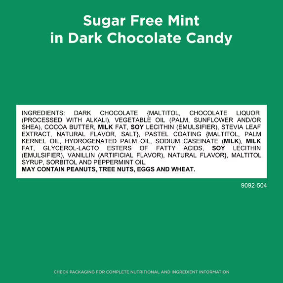 (2 pack)RUSSELL STOVER Sugar Free Dark Chocolate Mint Candy, 10 oz. bag