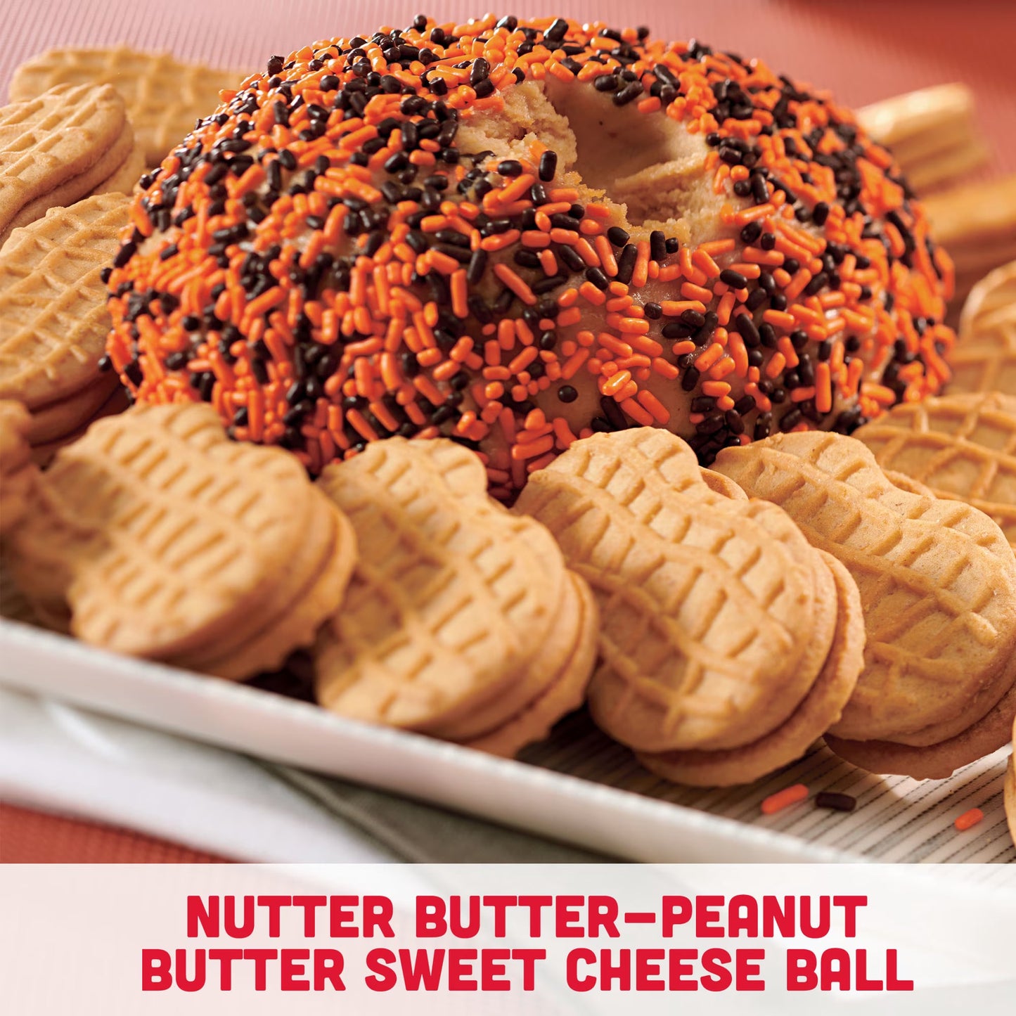 NUTTER BUTTER Double Nutty Peanut Butter Sandwich Cookies, Family Size, 15.27 oz( 3 pack)