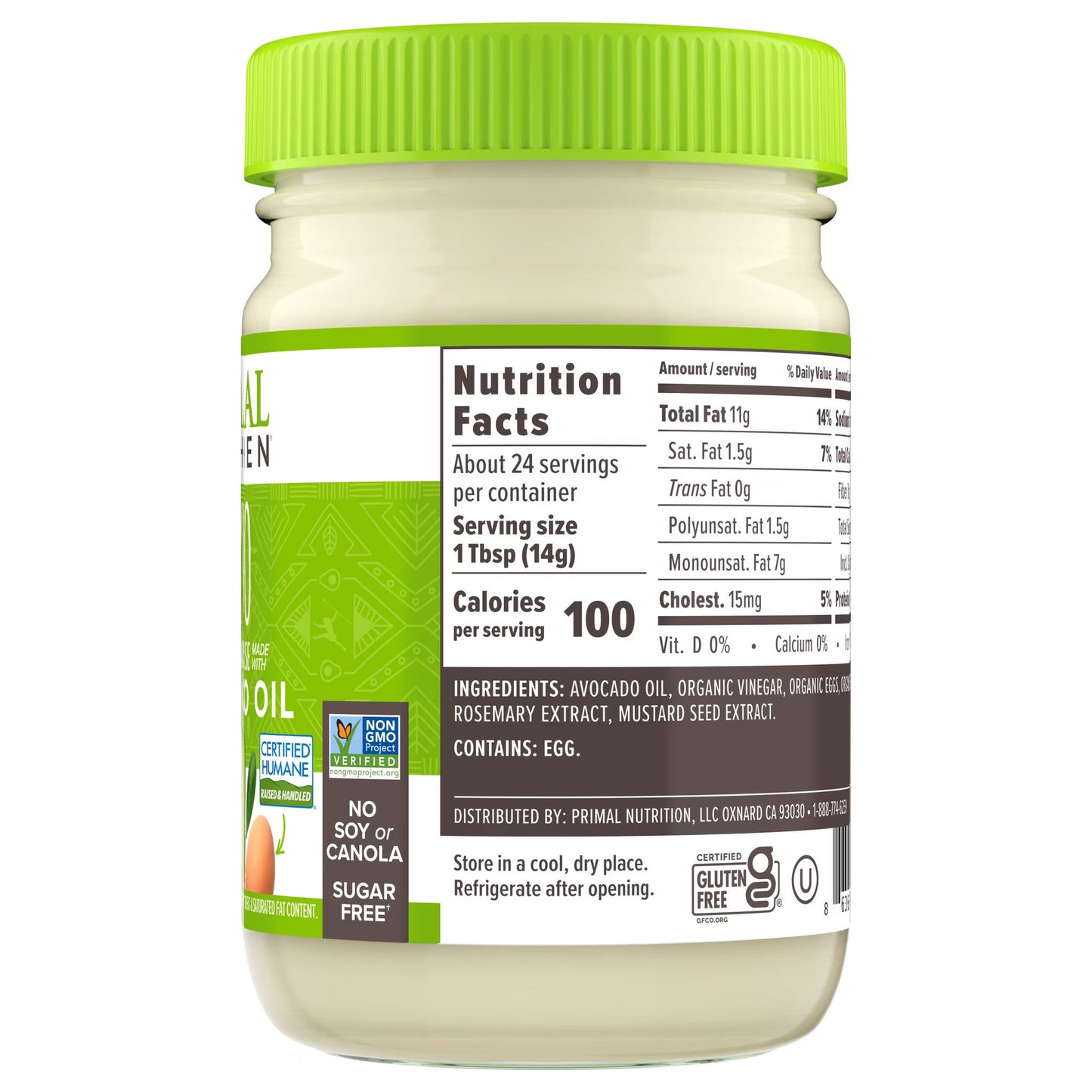 (pack of 2)Primal Kitchen Avocado Oil Mayo 12 oz