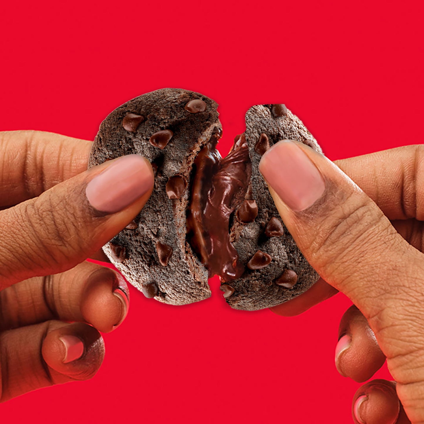 CHIPS AHOY! Chewy Hershey's Fudge Filled Soft Fudgy Chocolate Chip Cookies, Family Size, 14.85 oz