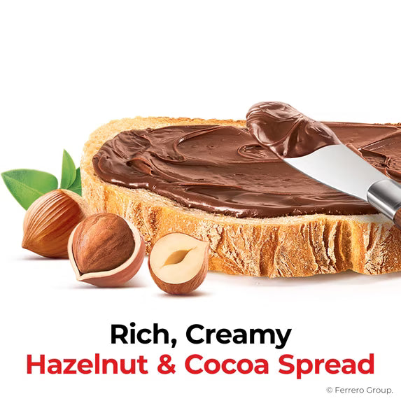 Nutella Hazelnut Spread with Cocoa, Creamy Hazelnut Spread, Breakfast Favorite, 2 Jars, 45.8 oz