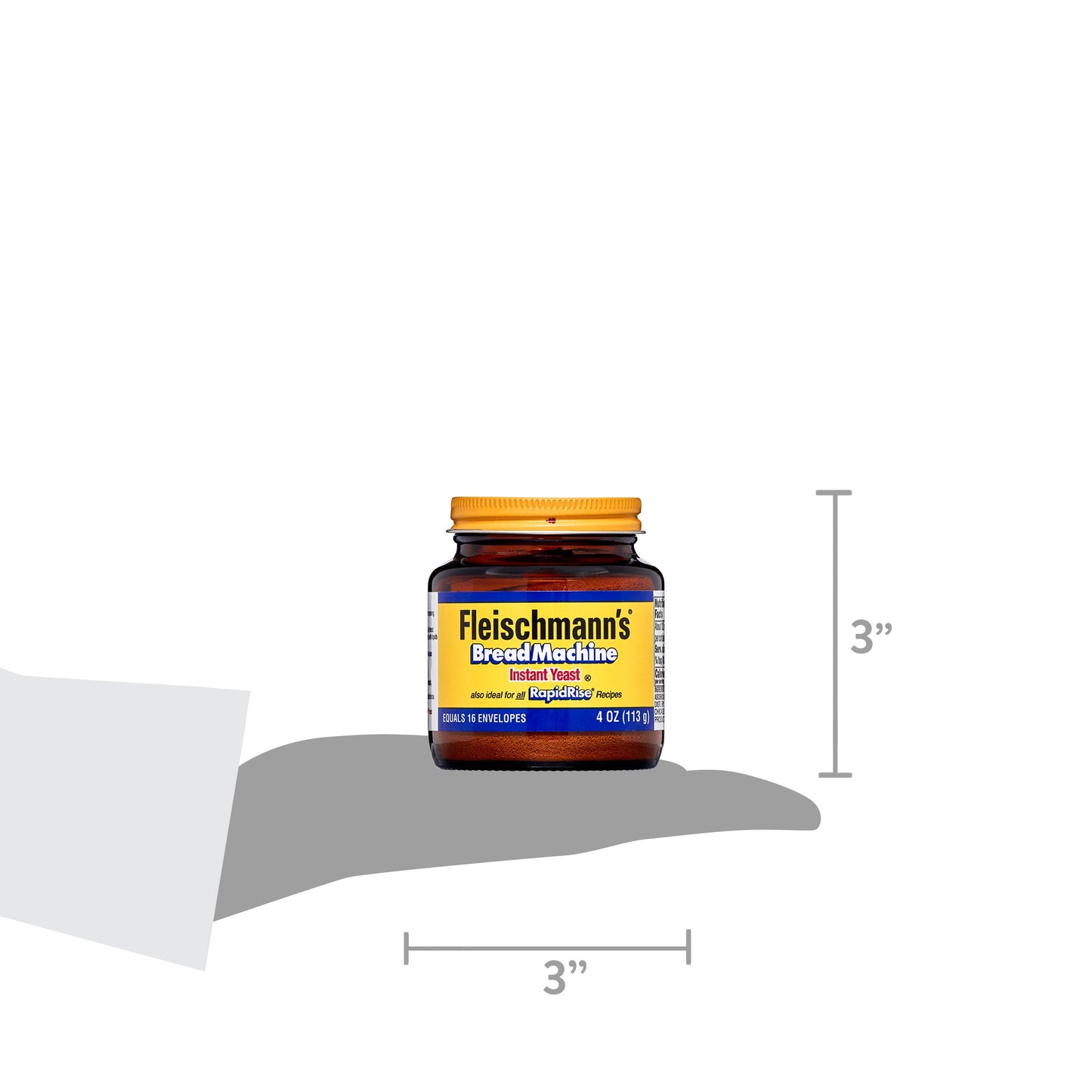 Fleischmann's Classic Bread Machine Instant Yeast 4 oz Jar.