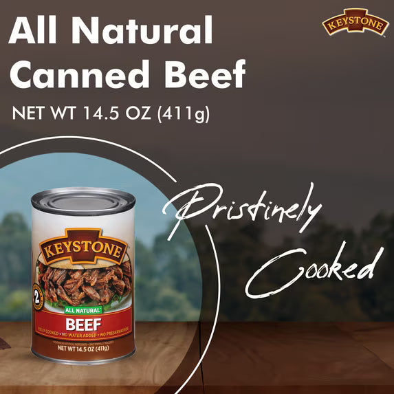 (2 pack) Keystone All Natural Beef, 14.5 oz Can