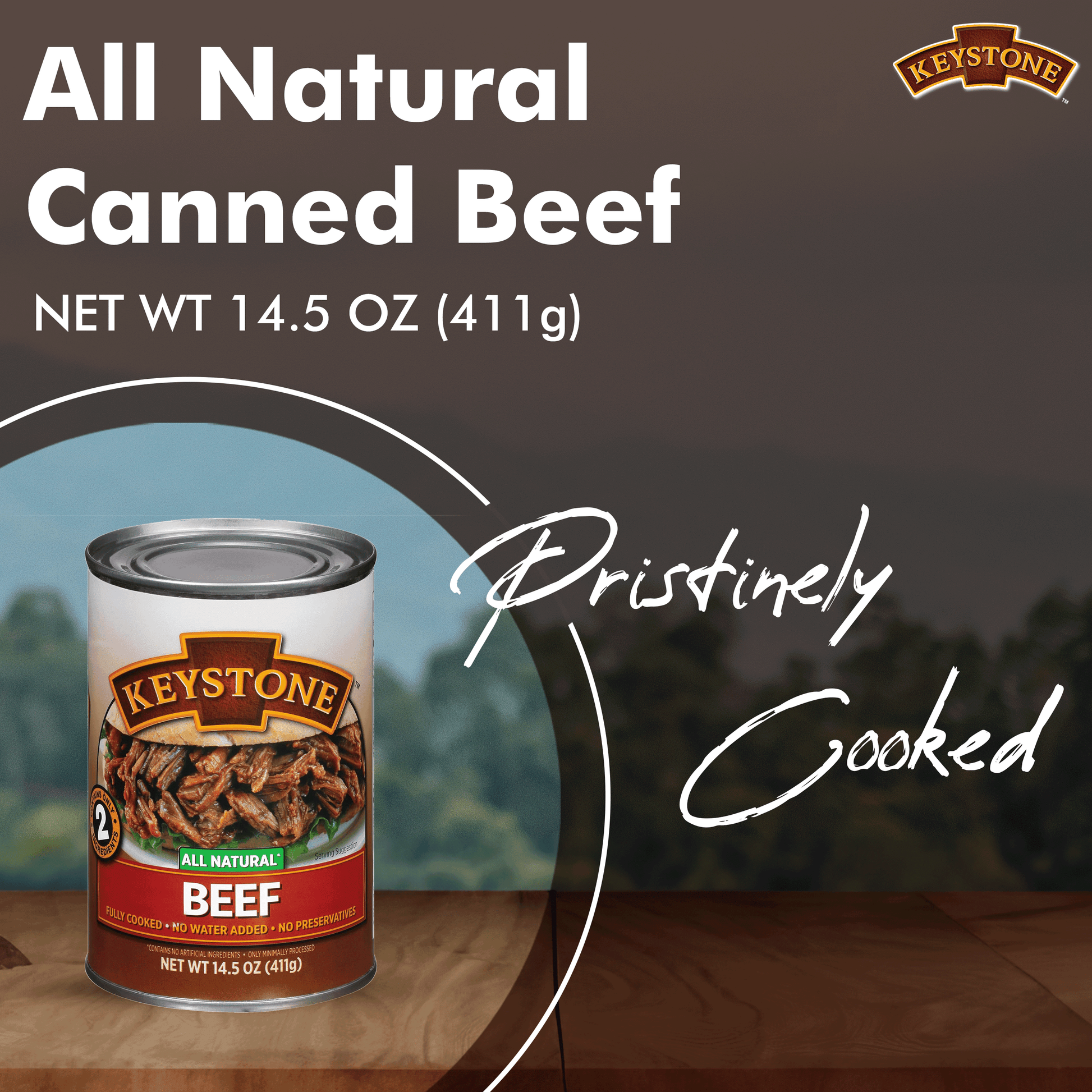 Keystone All Natural Beef, 14.5 oz Can