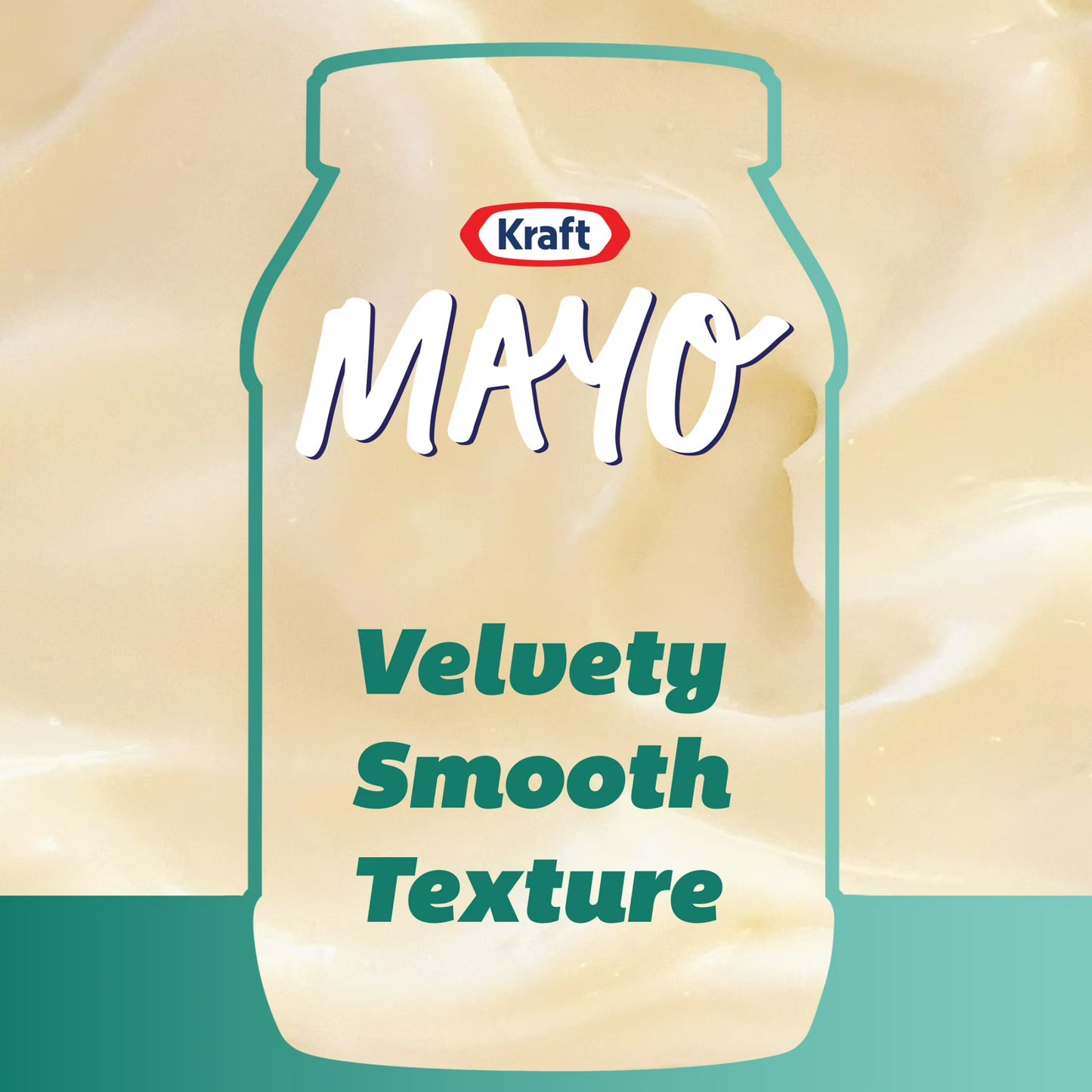 Kraft Real Mayo Creamy & Smooth Mayonnaise, 48 fl oz Jar