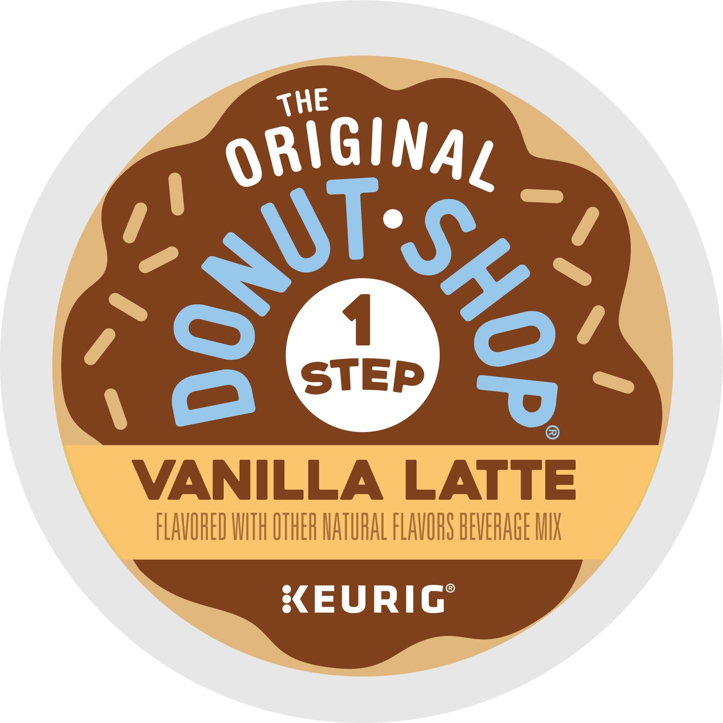 The Original Donut Shop, Vanilla Latte Flavored K-Cup Coffee Pods, 10 Count