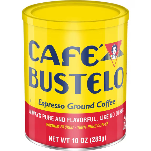 Cafe Bustelo, Espresso Style Dark Roast Ground Coffee, 10 oz Can( pack of 2)