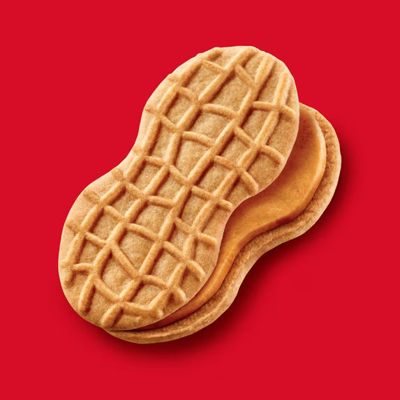 NUTTER BUTTER Double Nutty Peanut Butter Sandwich Cookies, Family Size, 15.27 oz( 3 pack)
