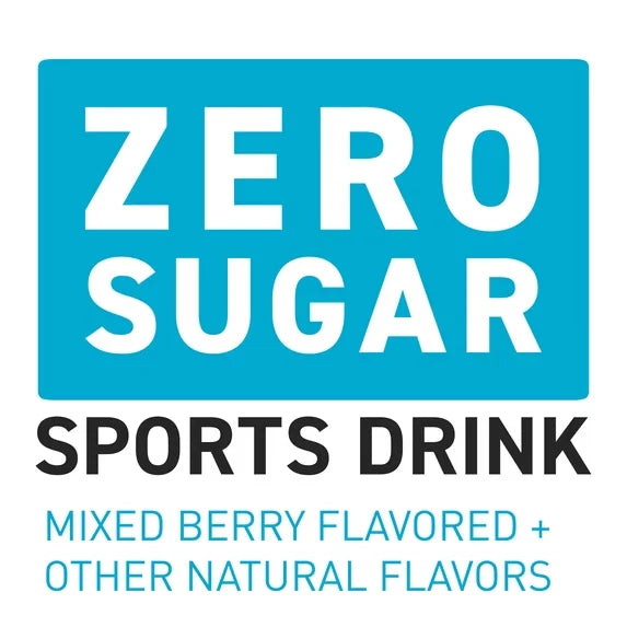 POWERADE Zero Sugar Mixed Berry Electrolyte Sports Drink Bottles,20 fl oz,8 Pack