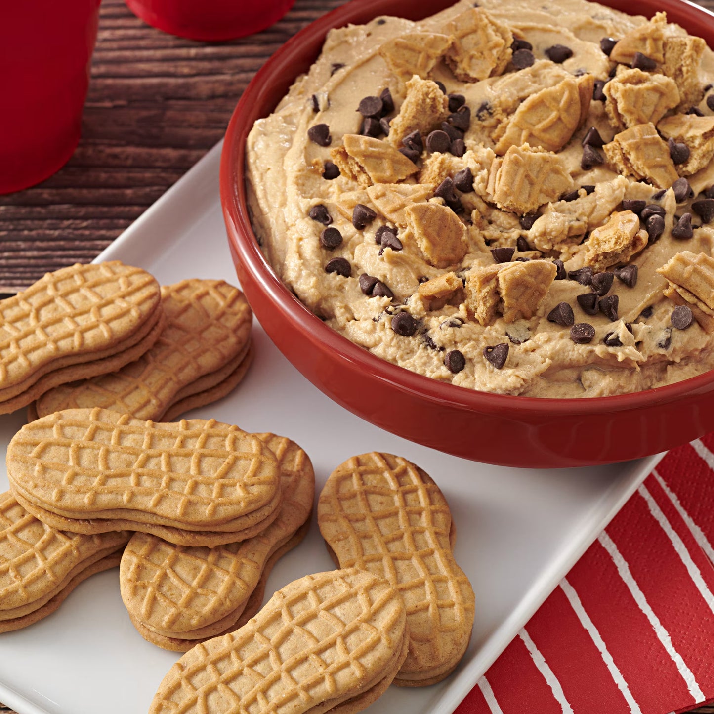 NUTTER BUTTER Double Nutty Peanut Butter Sandwich Cookies, Family Size, 15.27 oz( 3 pack)