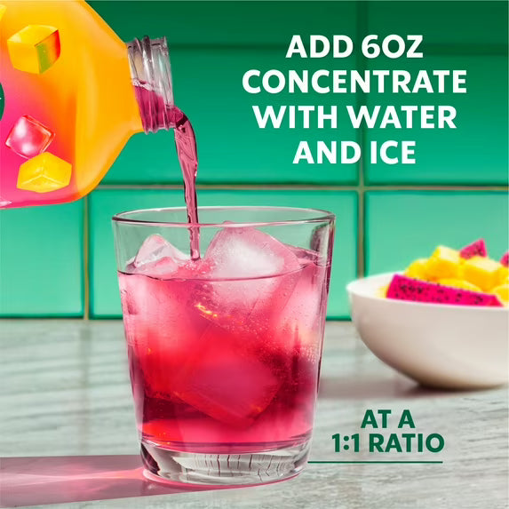 Starbucks Refreshers Concentrate Mango Dragonfruit, Refreshing Drink, Cold Drinks 32 fl oz(2 pack)